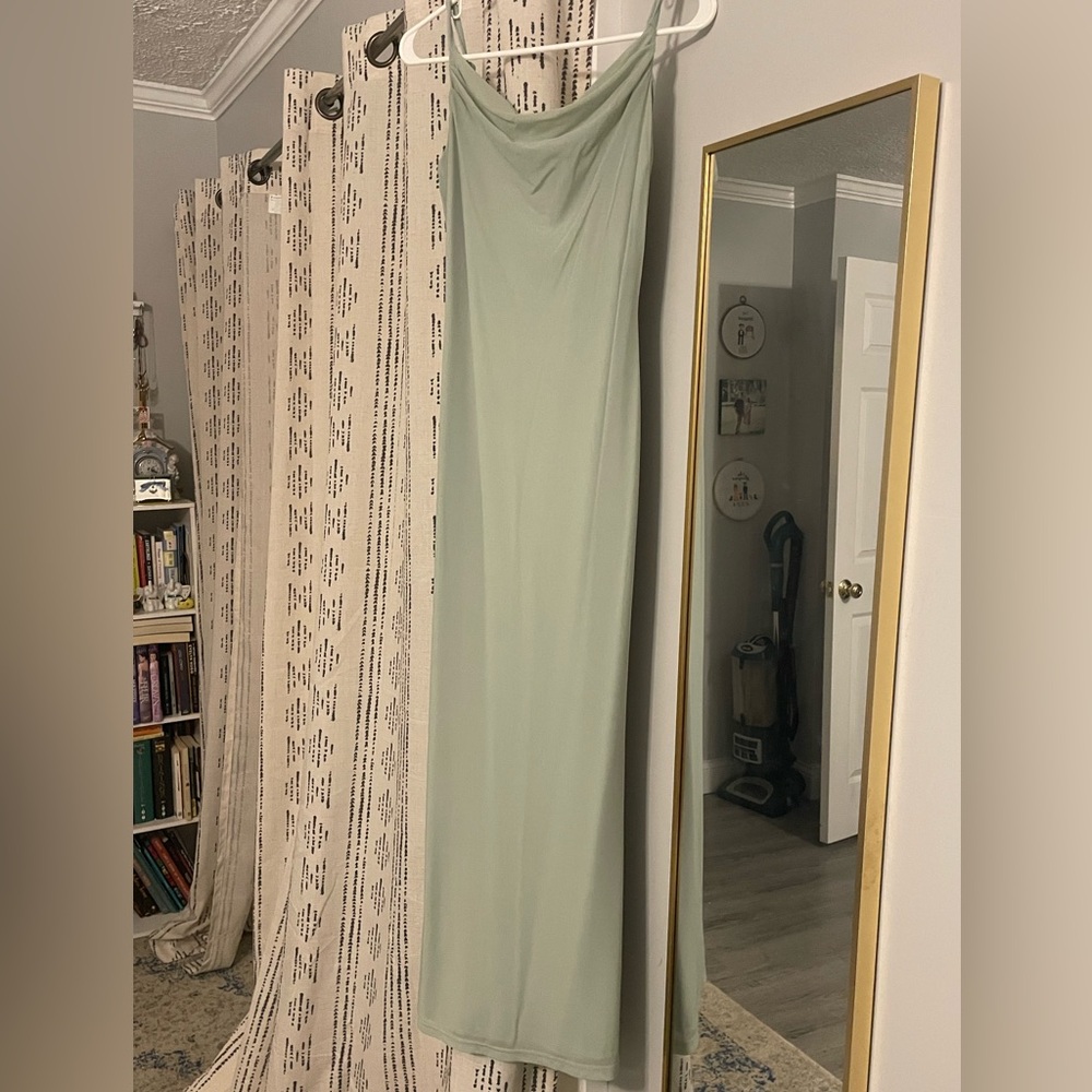 Sage Green Bodycon Maxi Dress